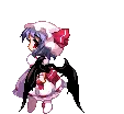 Remelia Scarlet from Touhou project walking